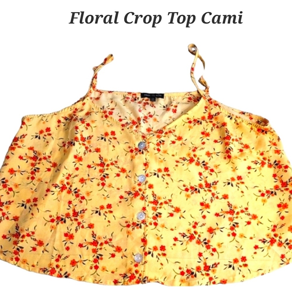 Crop Top | Boho Top | Crop Top | Cami | Summer Top | Floral Cami | Casual Top